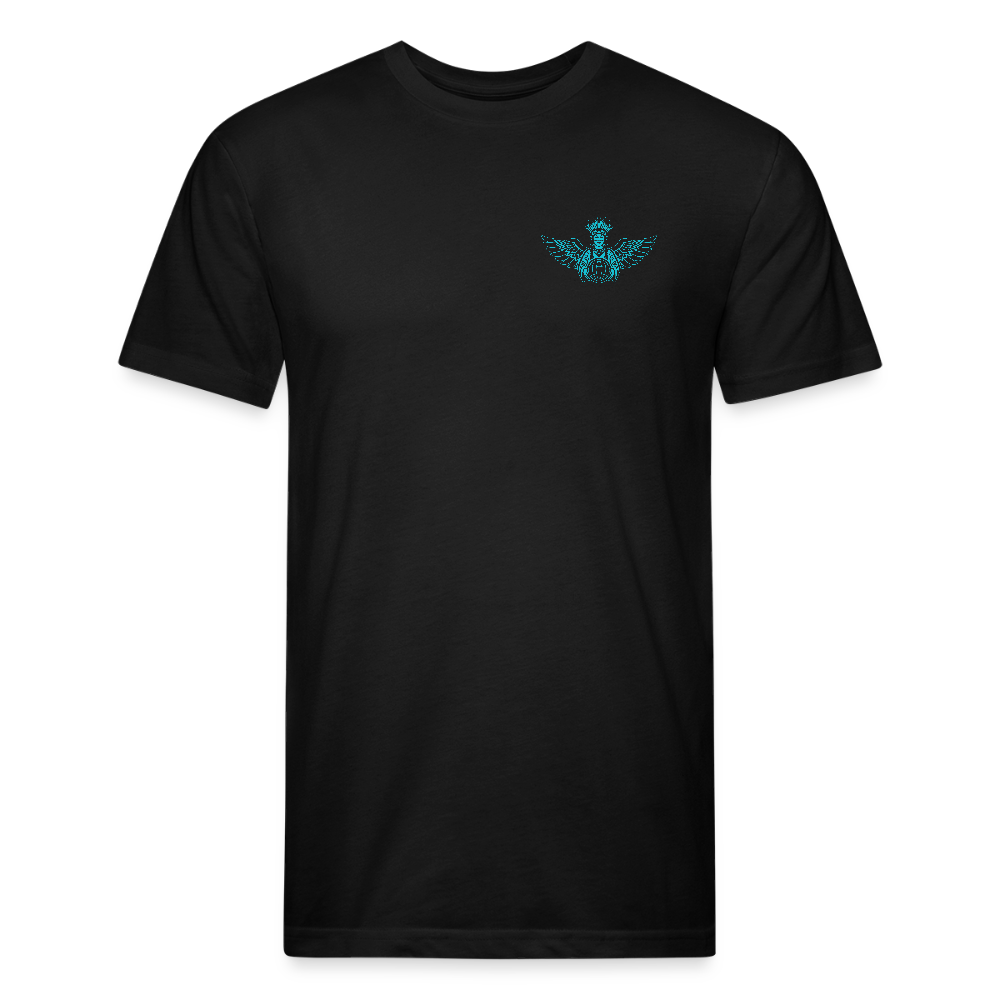Fitted Cotton/Poly T-Shirt by Next Level - black
