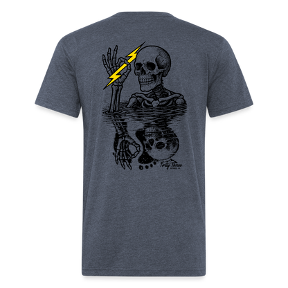 Feelin' Fine Skeleton - heather navy