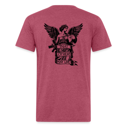 Angel Statue - heather burgundy