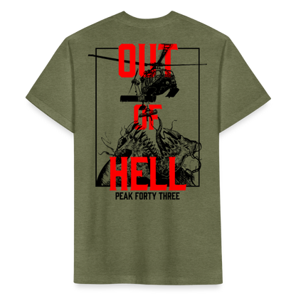 Out of Hell - heather military green