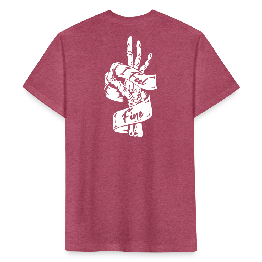 I Feel Fine Classic Tee - heather burgundy