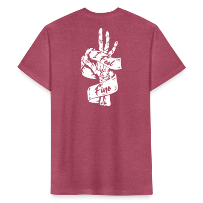 I Feel Fine Classic Tee - heather burgundy