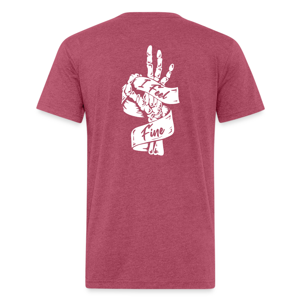 I Feel Fine Classic Tee - heather burgundy