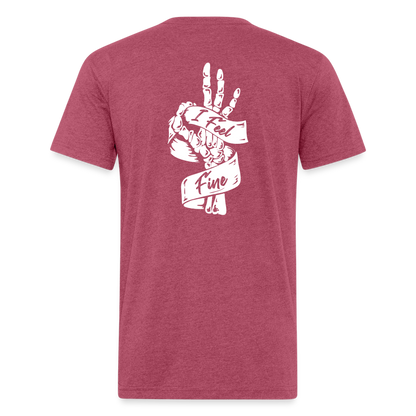 I Feel Fine Classic Tee - heather burgundy