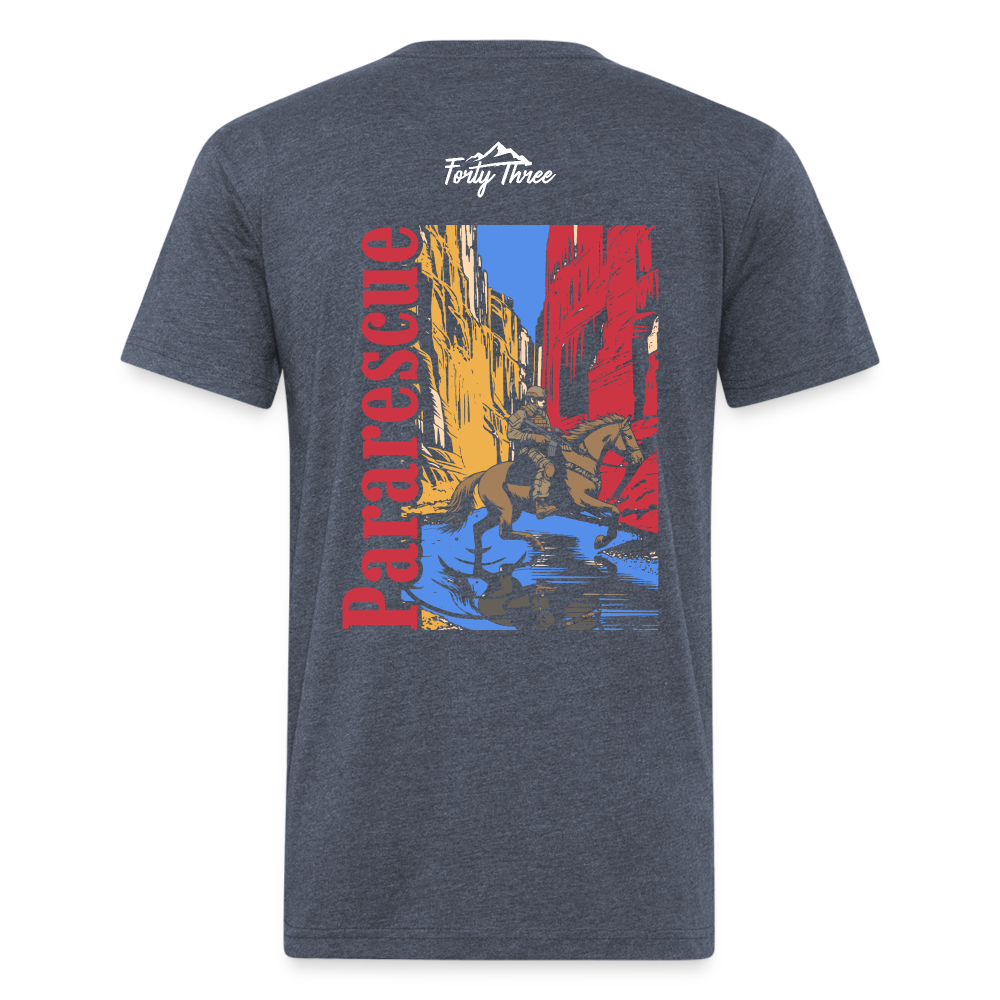 PJ Marlboro Tee - heather navy