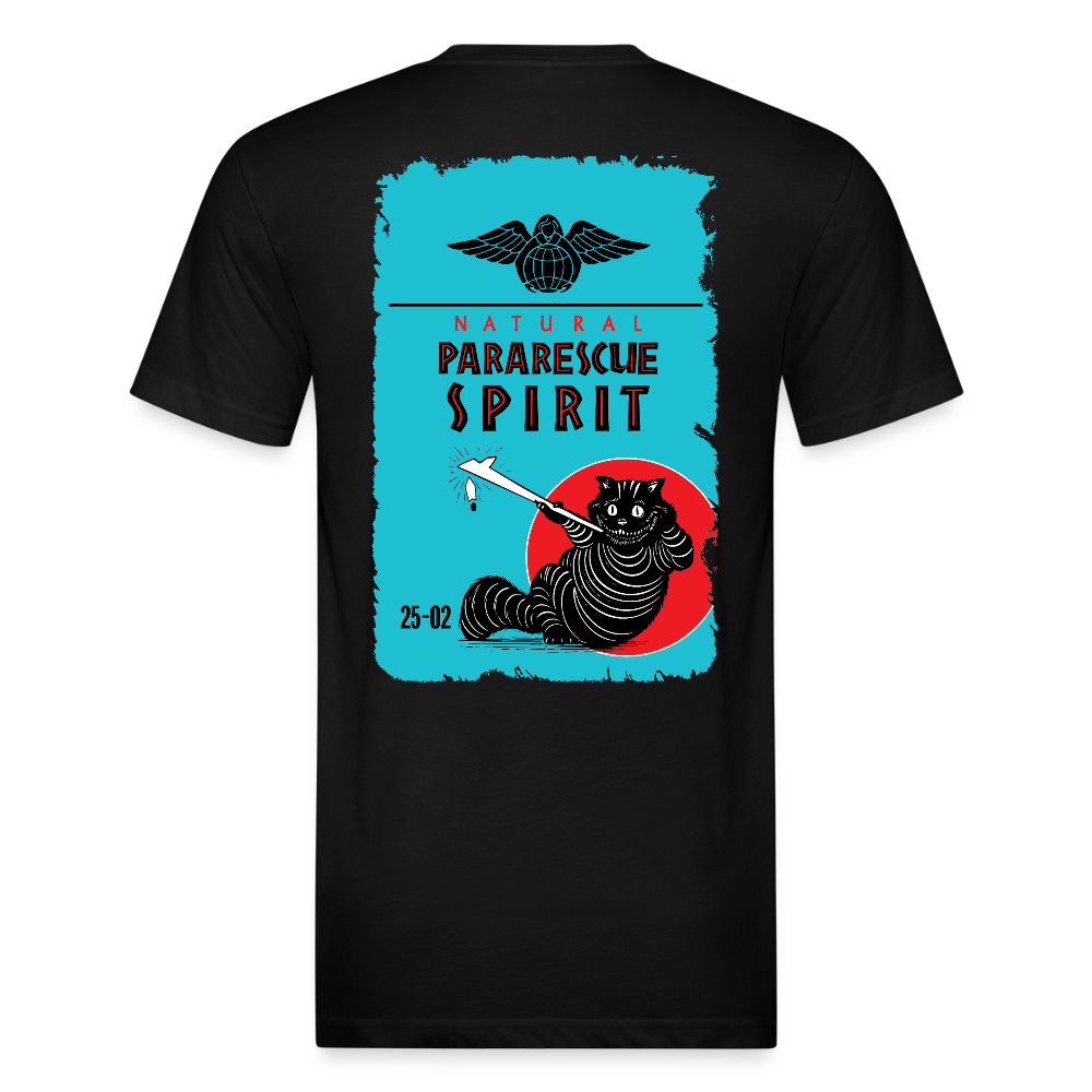 Fitted Cotton/Poly T-Shirt by Next Level - black