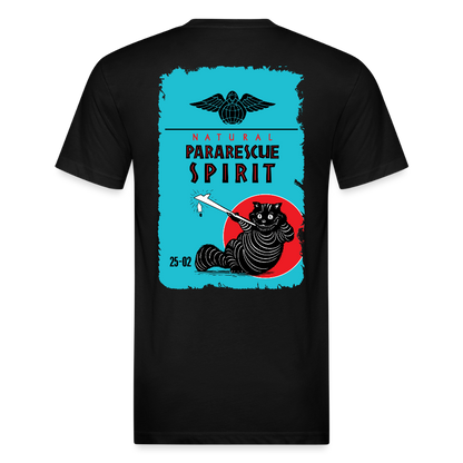 Fitted Cotton/Poly T-Shirt by Next Level - black