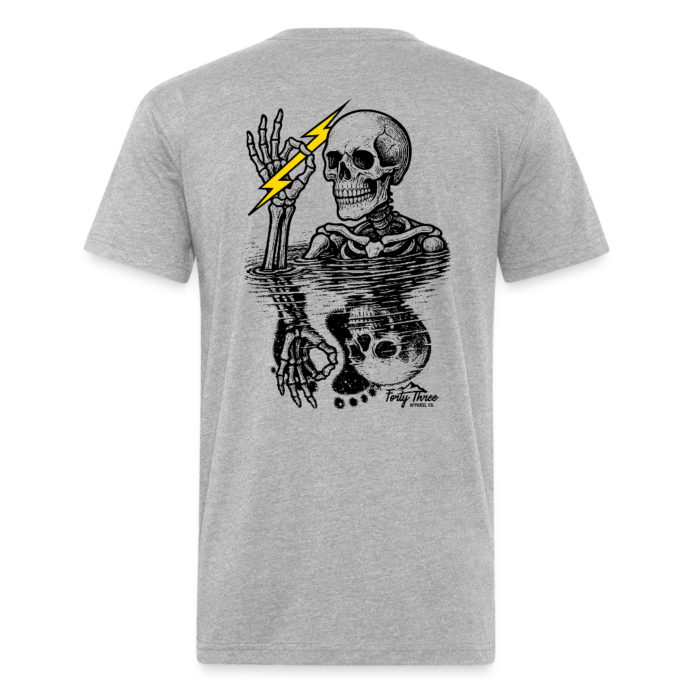 Feelin' Fine Skeleton - heather gray