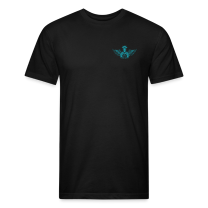 Fitted Cotton/Poly T-Shirt by Next Level - black