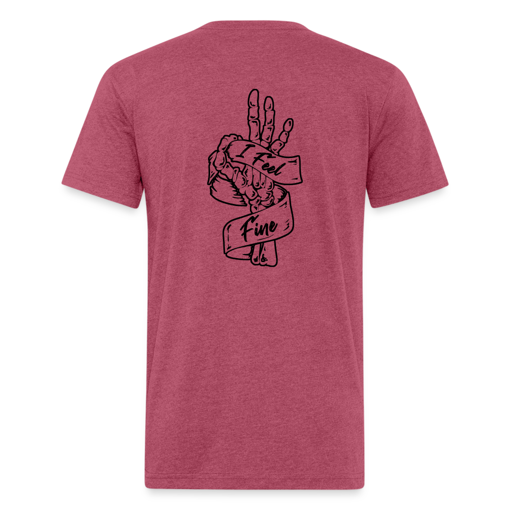 I Feel Fine Classic Tee - heather burgundy