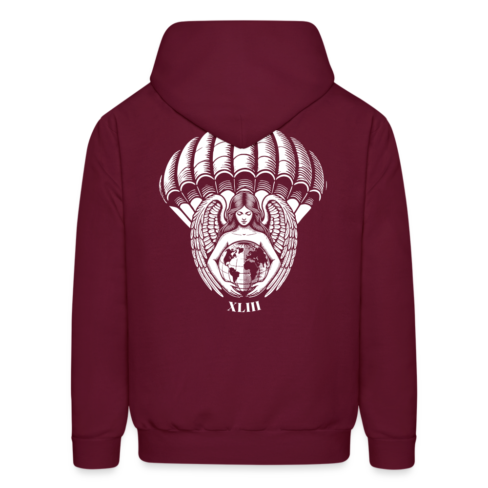 XLIII Hoodie - burgundy