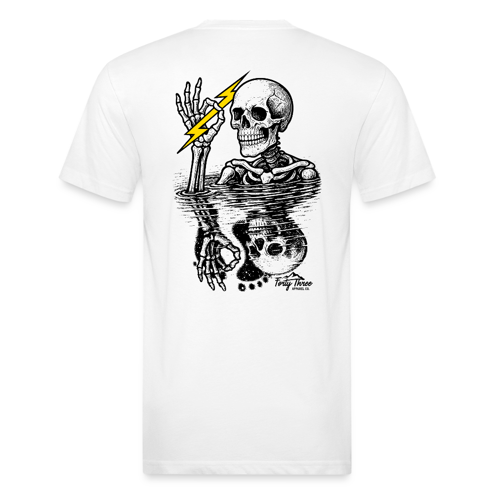 Feelin' Fine Skeleton - white