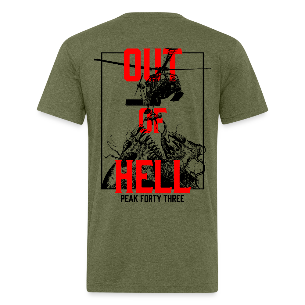 Out of Hell - heather military green