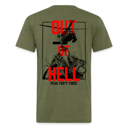 Out of Hell - heather military green