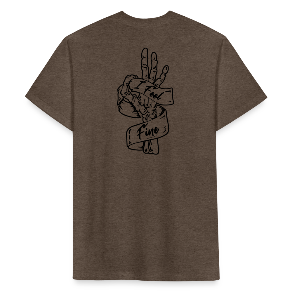 I Feel Fine Classic Tee - heather espresso
