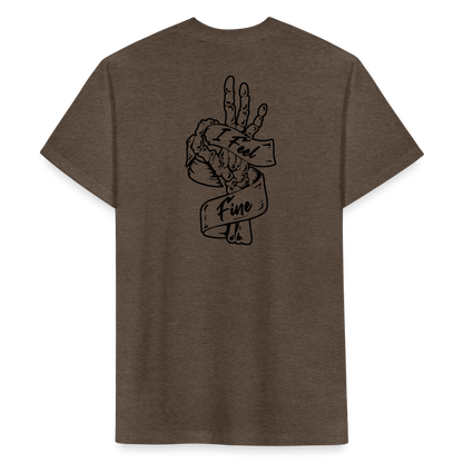 I Feel Fine Classic Tee - heather espresso