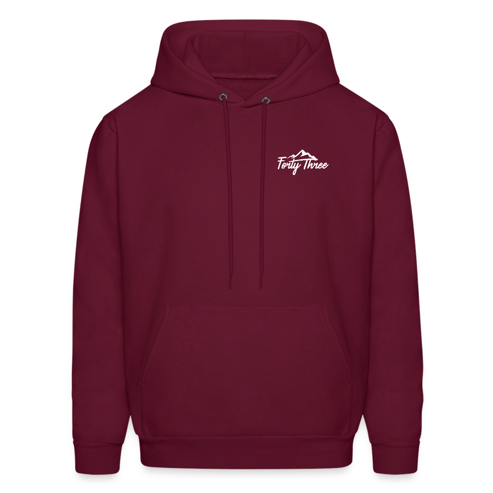XLIII Hoodie - burgundy