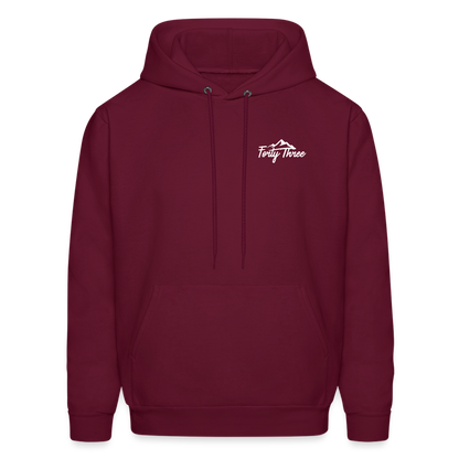 XLIII Hoodie - burgundy