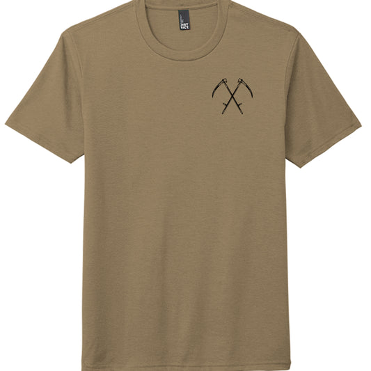 Coyote Brown Heather - DM130 - FRONT